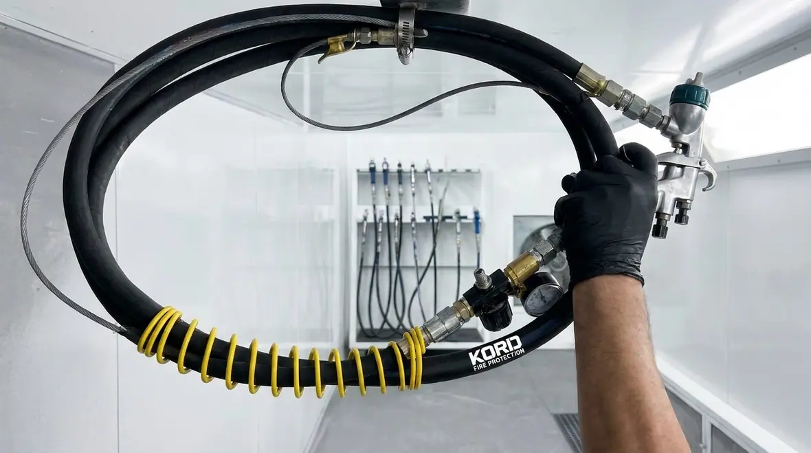 NFPA 33 high-pressure hose line spray requirements