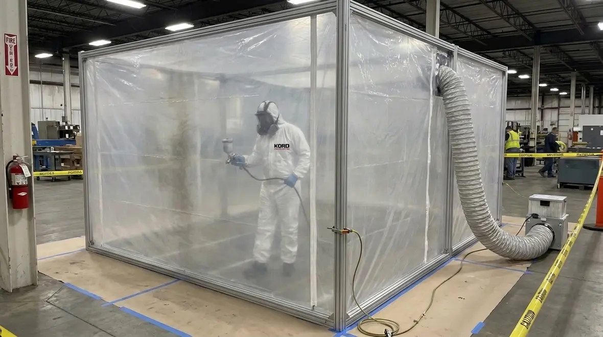 NFPA 33 membrane enclosure spray operations scope