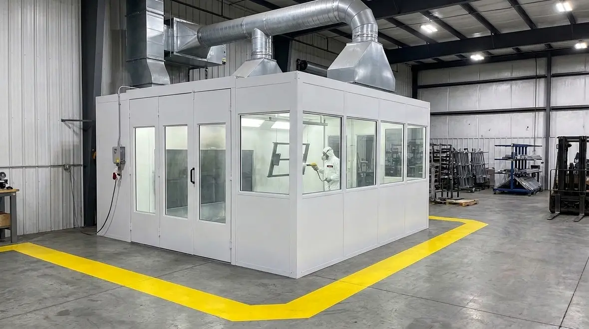 NFPA 33 Section 15.4 powder coating location requirements