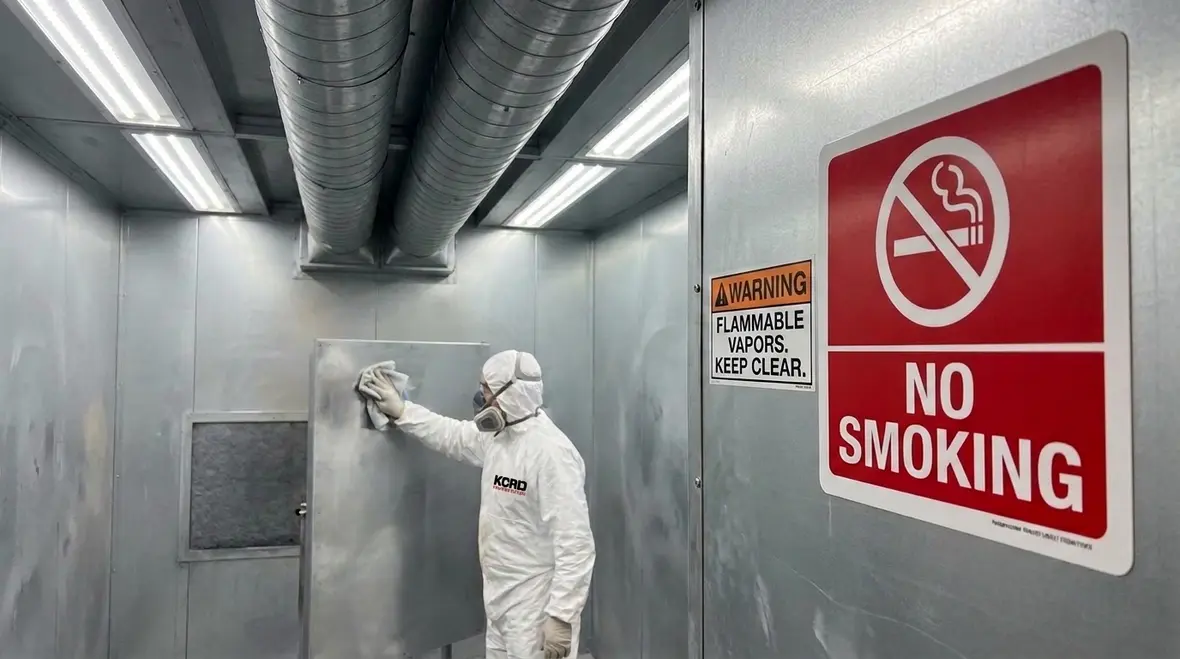 NFPA 33 smoking restrictions in spray operations