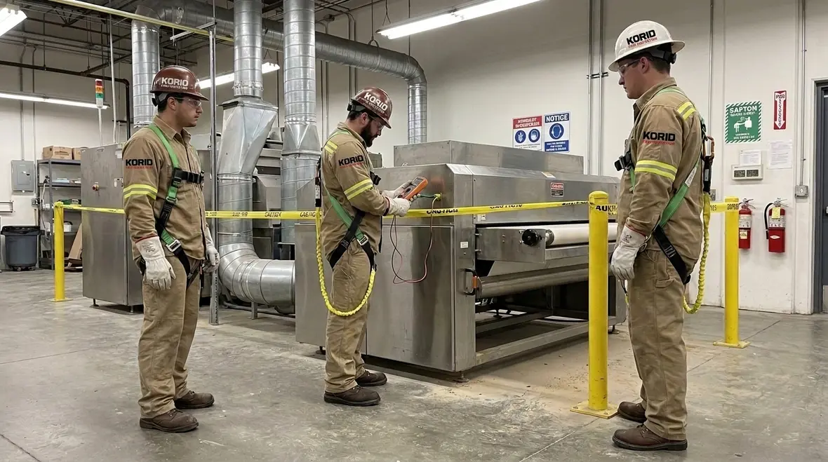 NFPA 34 Section 11.7 Personnel Safety in Electrostatic Detearing Operations