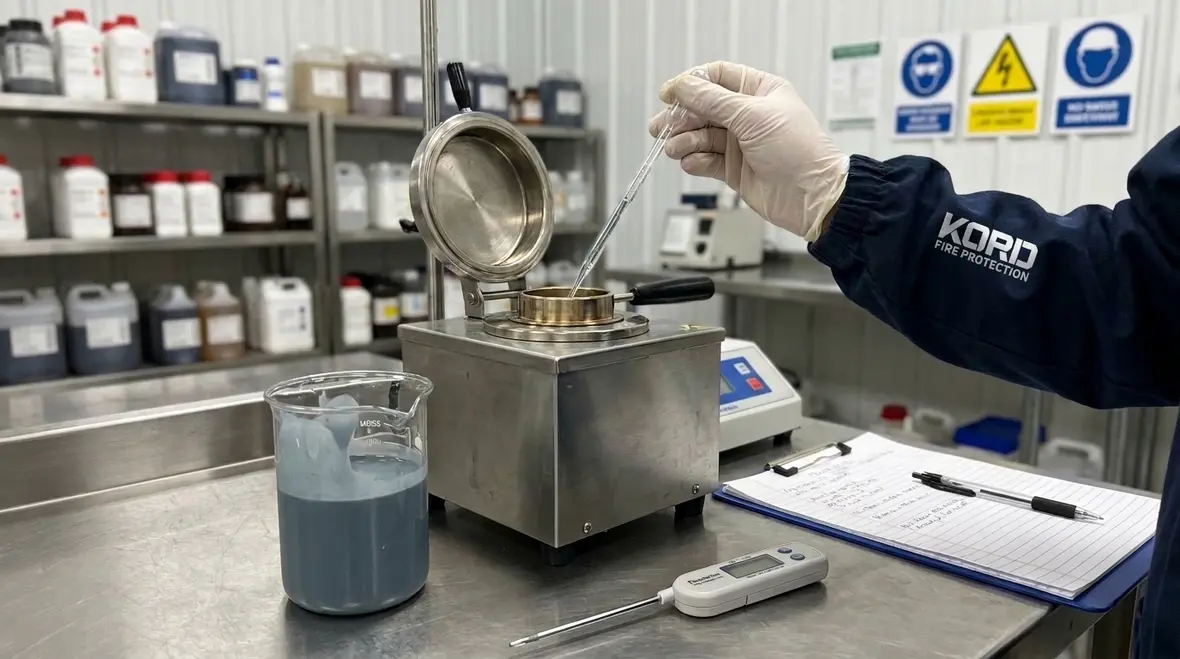 NFPA 34 Section 4.8 Determining Flash Point of Coating Liquids and Mixtures