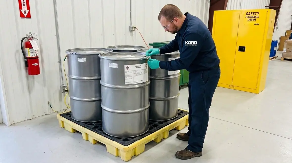 NFPA 34 ignitible liquid storage handling general rules
