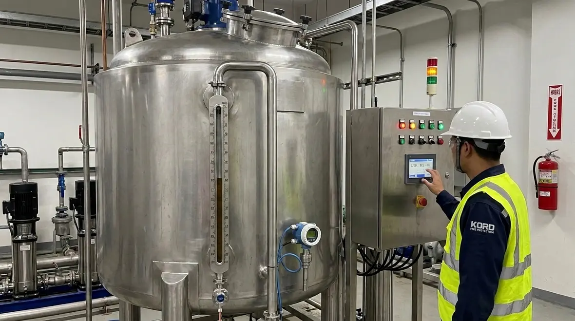 NFPA 34 liquid level requirements in process tanks