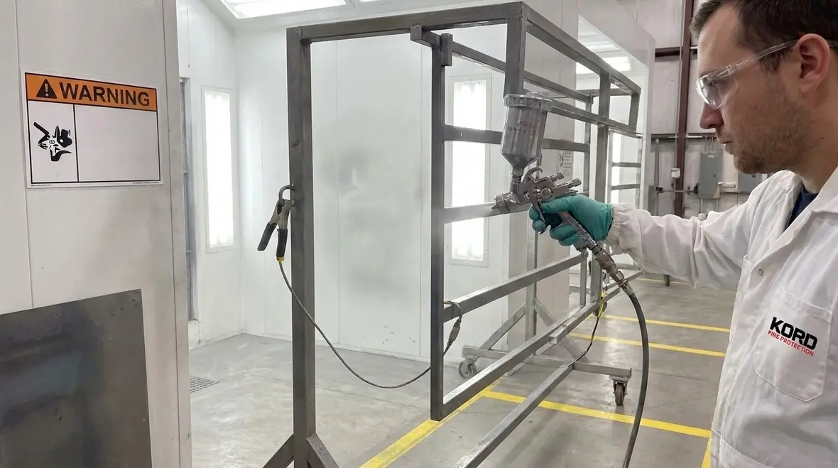 NFPA 34 static electric discharge control in coating operations