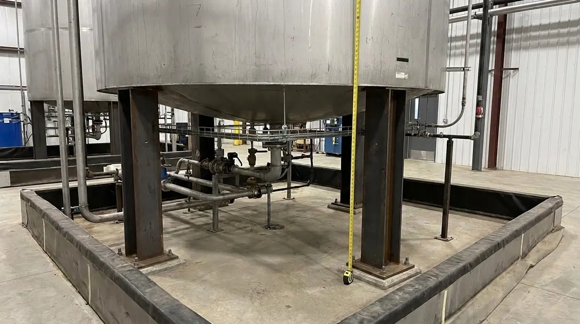 NFPA 34 tank height above floor requirements