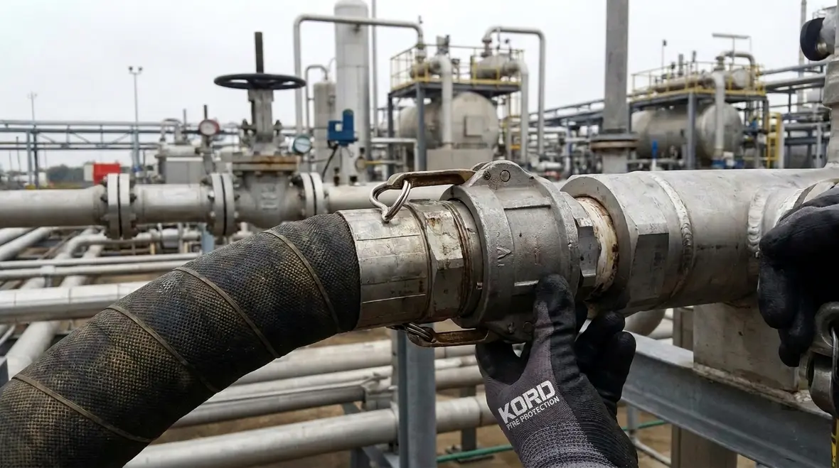 NFPA 35 hose connection requirements plant