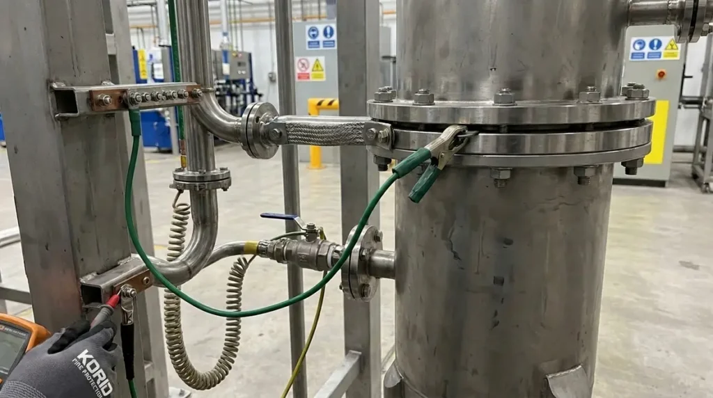 NFPA 36 static electricity extraction requirements