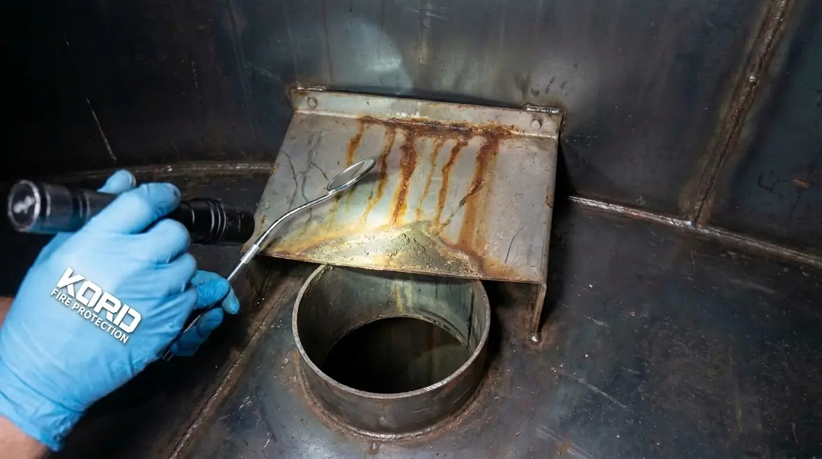 Anti-vortex plate inspection water tanks NFPA 22