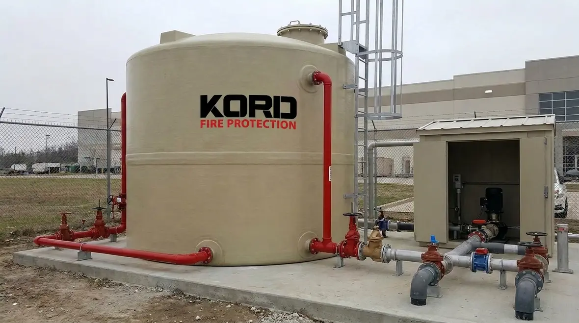 Fiberglass reinforced plastic water tank requirements under NFPA 22 Section 11.1