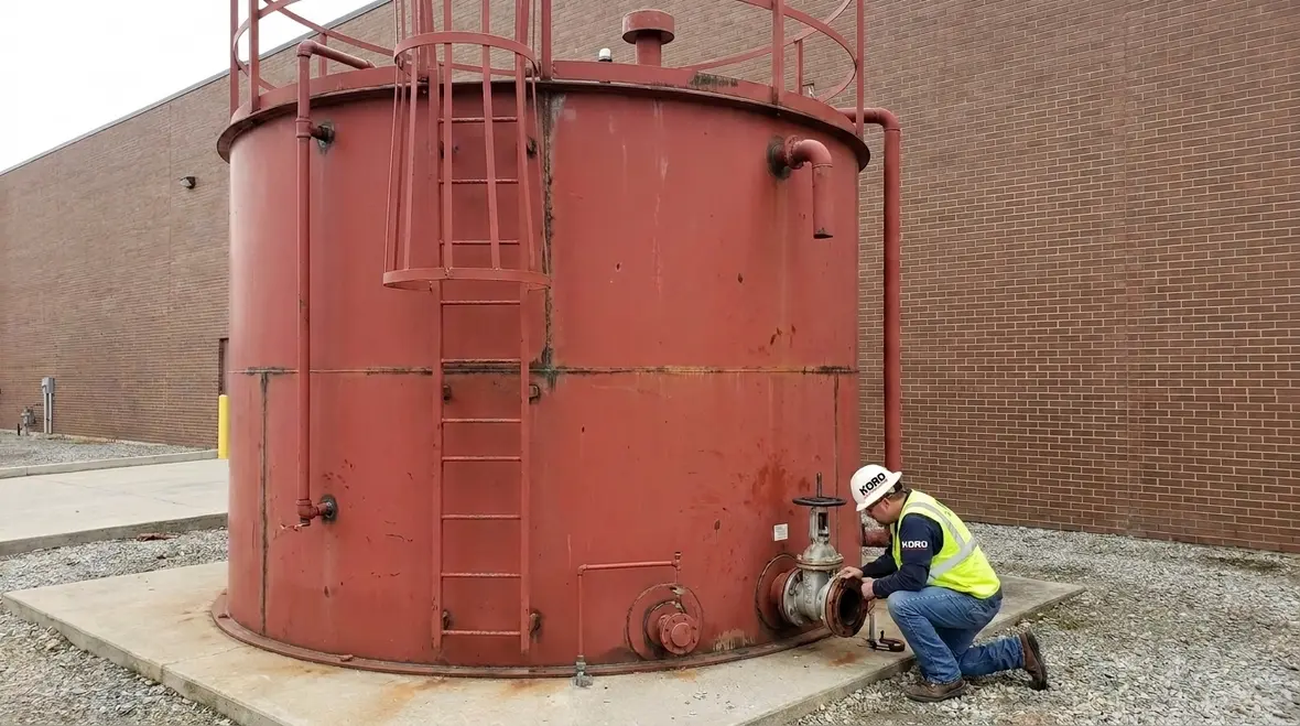 Welded carbon steel gravity suction tank requirements