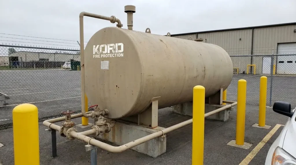 NFPA 37 Class II III fuel tank installation criteria