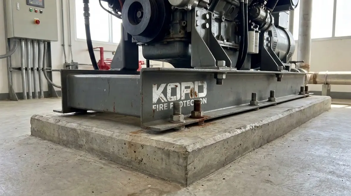NFPA 37 engine support and anchoring requirements