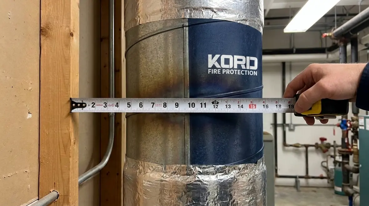 NFPA 37 exhaust clearance requirements under 1400F
