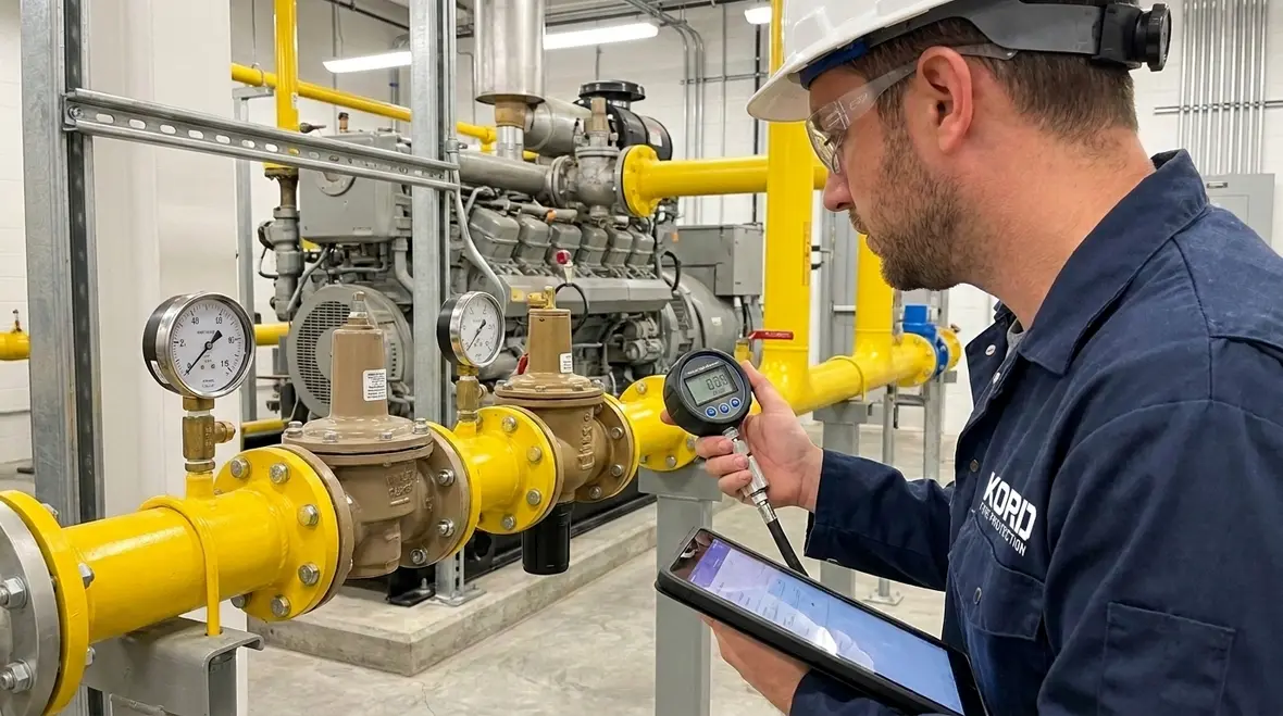 NFPA 37 Section 5.7: Overpressure Protection for Engine Gas Systems