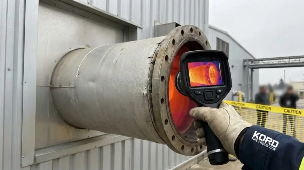 NFPA 37 high temperature exhaust clearance requirements