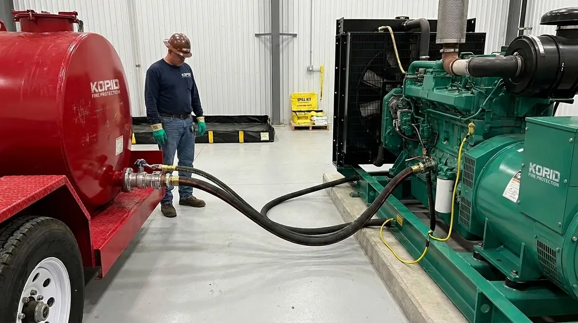 NFPA 37 Section 6.9: Transferring Liquid Fuel to Engines