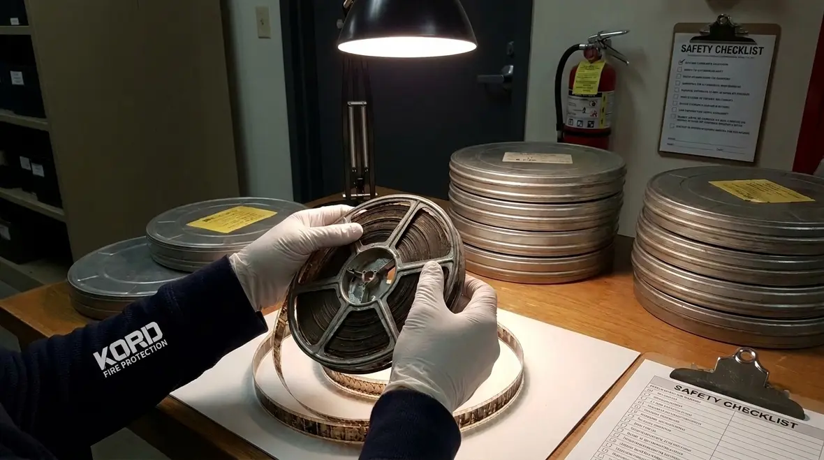 NFPA 40 general conditions for handling nitrate film