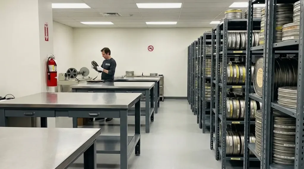 NFPA 40 tables racks requirements nitrate film