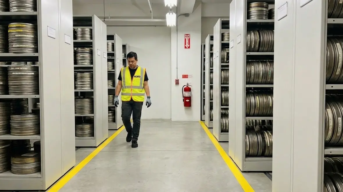 NFPA 40 worker space requirements nitrate film areas