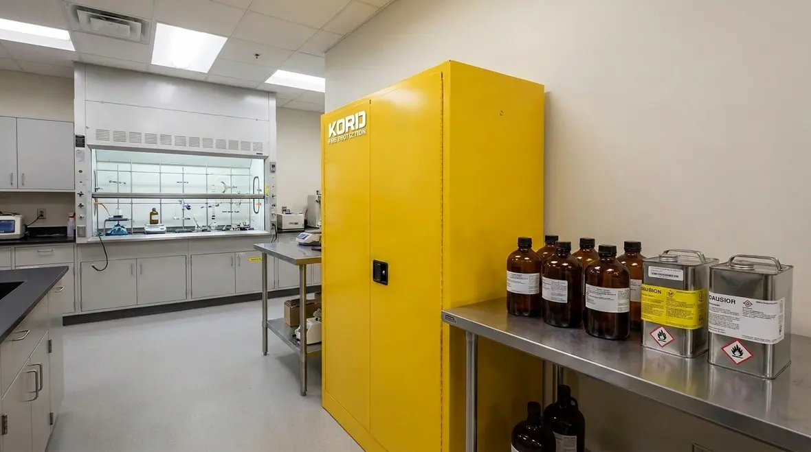 NFPA 45 flammable liquid quantity limitations