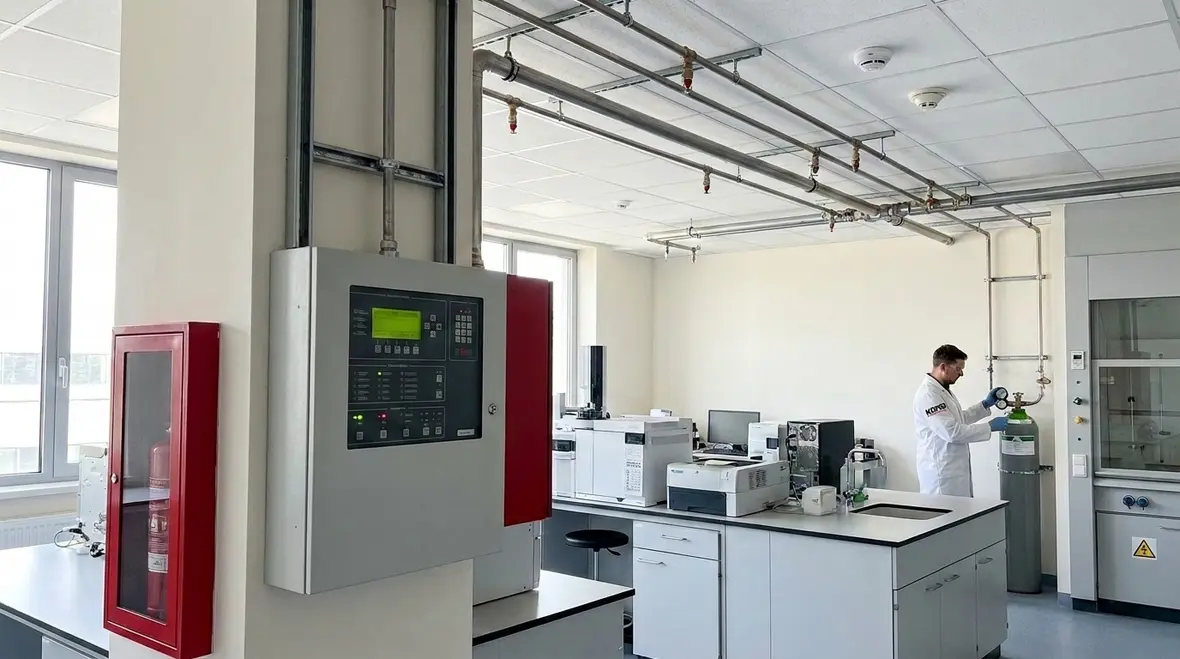 NFPA 45 laboratory automatic extinguishing systems