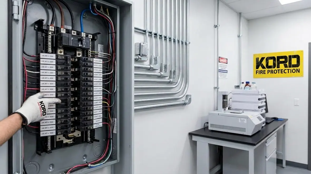 NFPA 45 laboratory electrical installation requirements