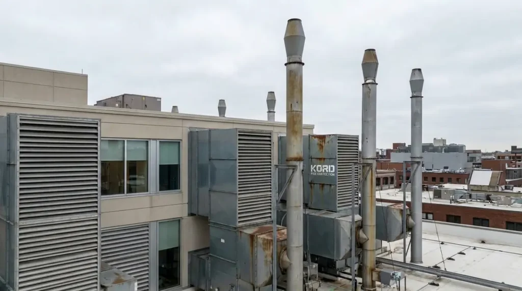 NFPA 45 laboratory exhaust air discharge