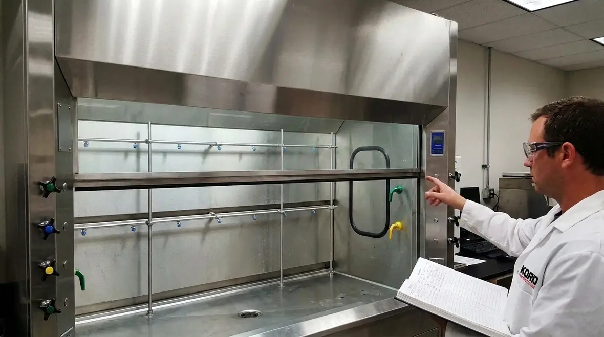 NFPA 45 Section 7.12: Perchloric Acid Hood Requirements