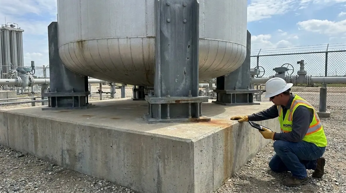 NFPA 52 LNG container foundation support requirements
