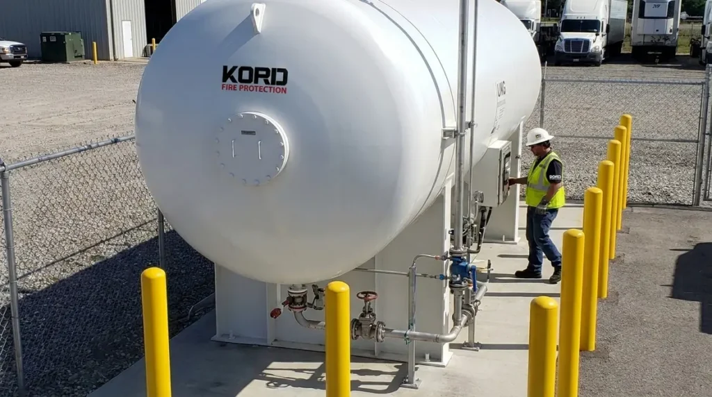 NFPA 52 LNG container installation requirements