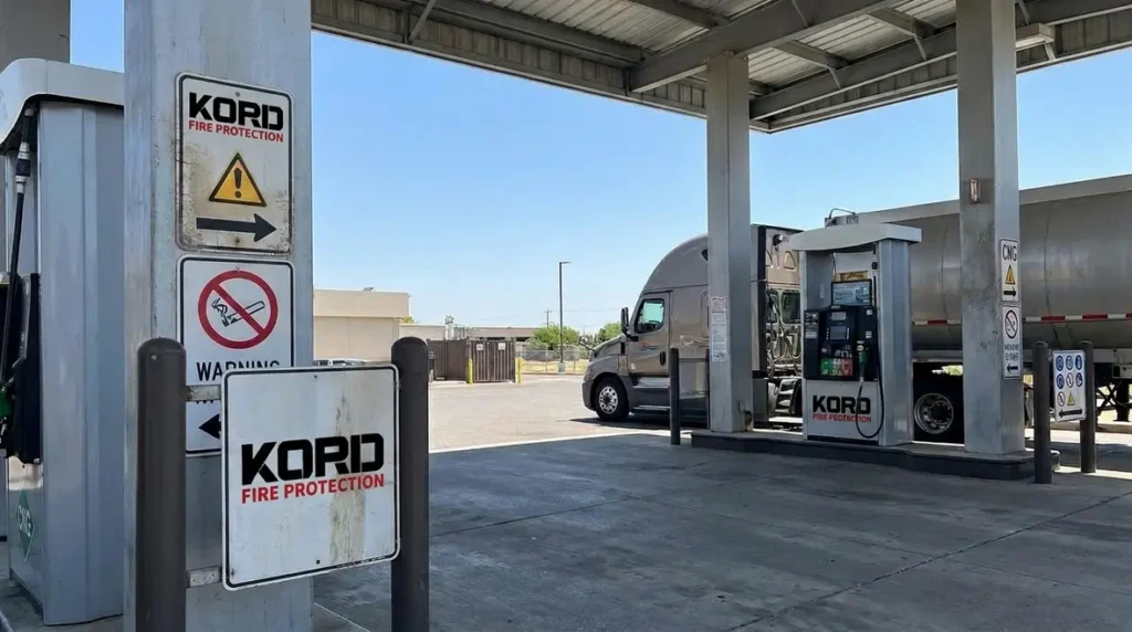NFPA 52 outdoor CNG station signage requirements