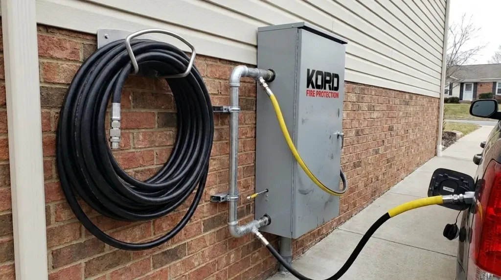 NFPA 52 residential CNG piping hose requirements